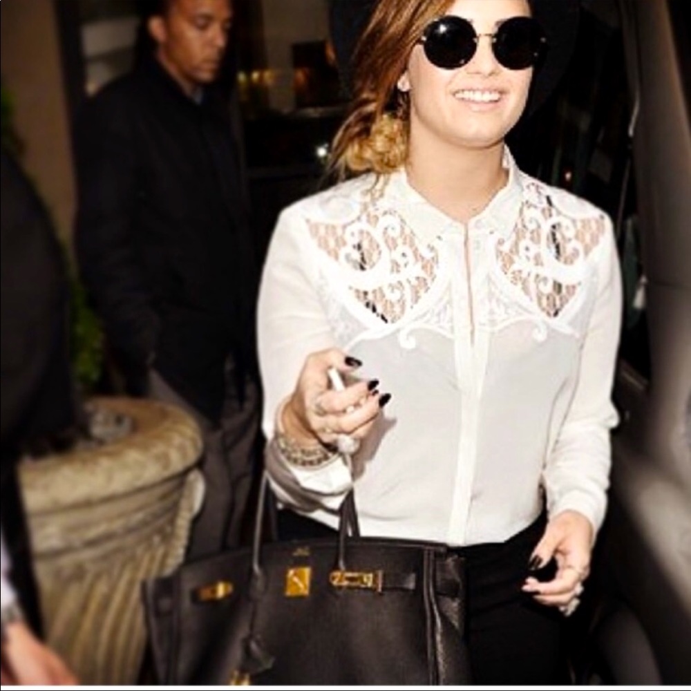The Kooples white embroidered shirt